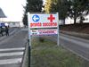 interno parcheggio Ospedale di Tradate messi frontali LaGiardiniera insegna pronto soccorso